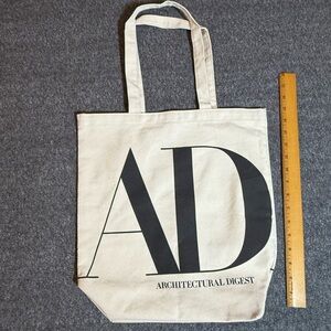 Architectural Digest Tote 15” x15” New